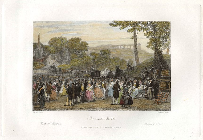 France, Paris, Peasants Ball, 1840