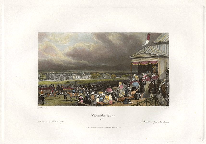 France, Paris, Chantilly Races, 1840