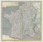 France map, 1820