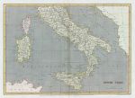 Southern Italy map, 1820