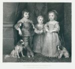 The Three Children of Charles 1st, after Van Dyck, 1856