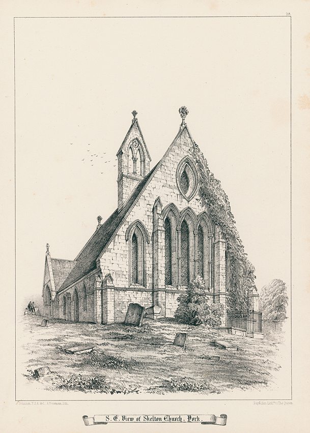 York, Skelton, St.Giles Church, 1858