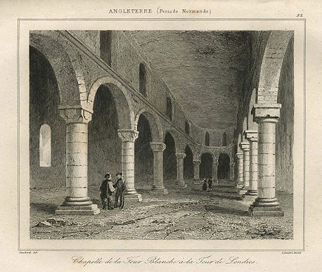 London, Chapel in the White Tower, 1842