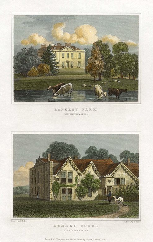 Buckinghamshire, Langley Park & Dorney Court, 1829