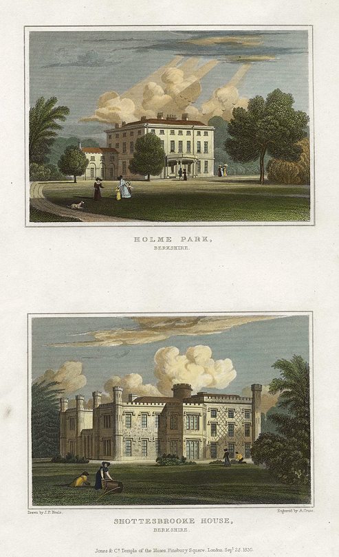 Berkshire, Holme Park & Shottesbrooke House, 1829