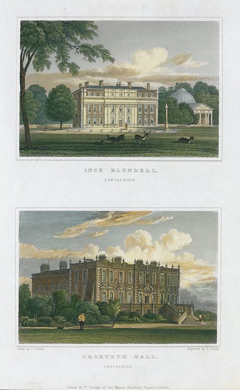 Lancashire, Ince Blundell & Croxteth Hall, 1829