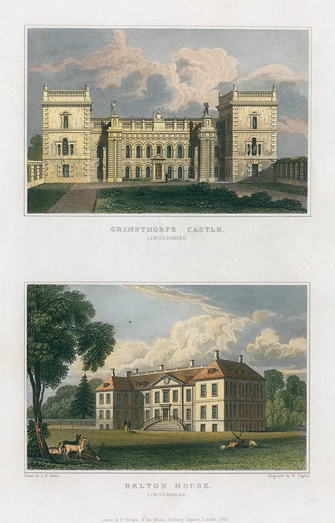 Lincolnshire, Grimsthorpe Castle & Belton House, 1829