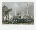 Turkey, Constantinople, Mosque of Bajazet with the Seraskier's Gate, 1838