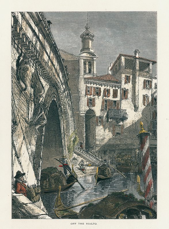 Italy, Venice, Off the Rialto, 1875