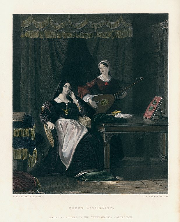 Queen Katherine (Shakespeare), after C.R.Leslie, 1873