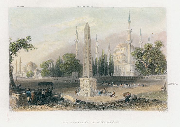 Turkey, Istanbul, Atmeidan or Hippodrome, 1838