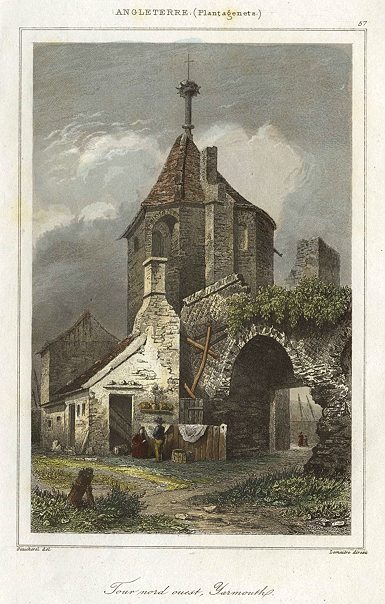 Norfolk, Yarmouth, north west tower, 1842