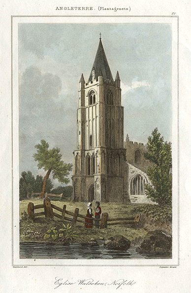 Norfolk, Walsoken Church, 1842