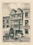 Gloucestershire, Tewkesbury High Street, lithograph, 1836