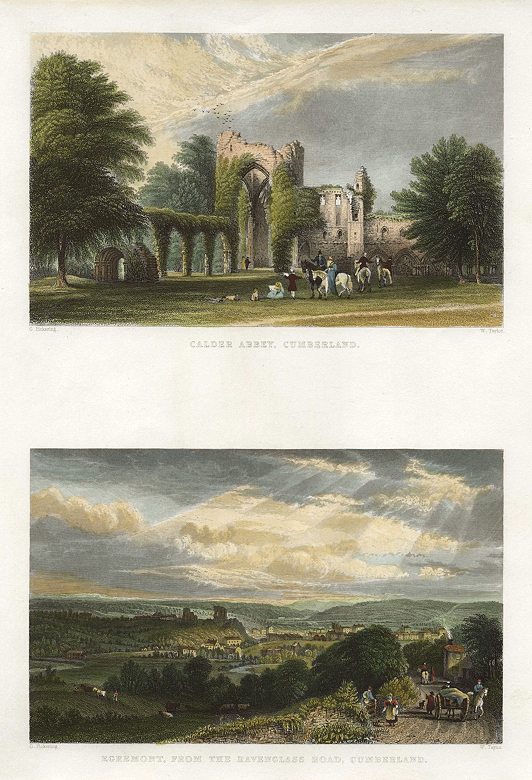 Lake District, Calder Abbey & Egremont, 1835
