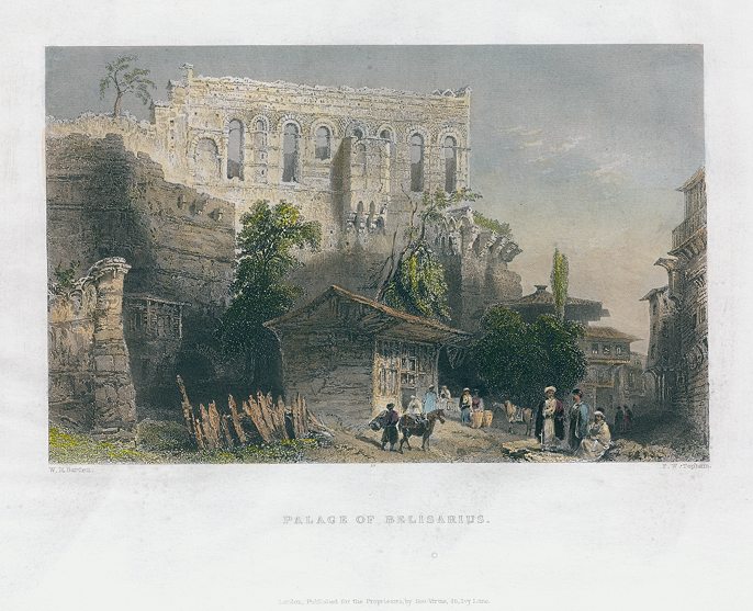 Turkey, Istanbul, Palace of Belisarius, 1838