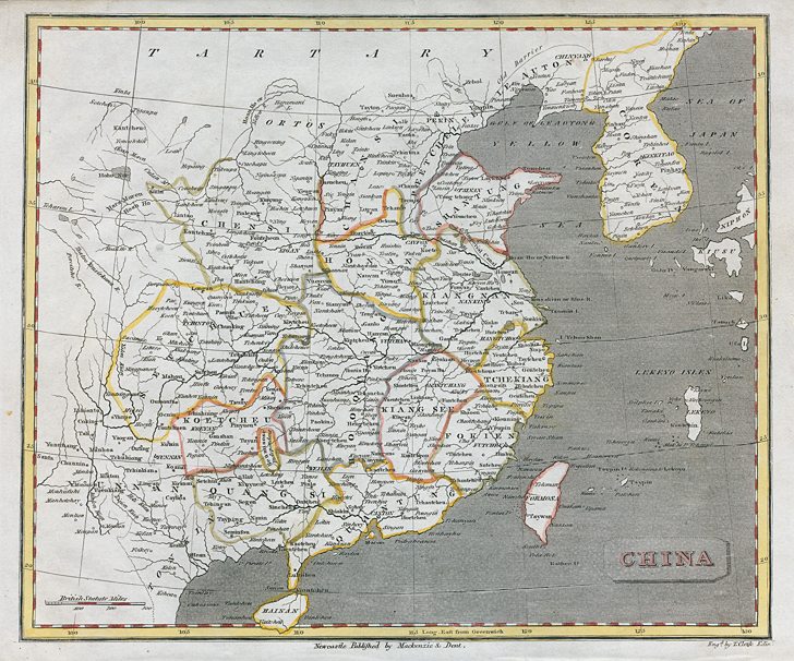 China map, 1817