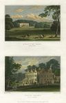 Hampshire, Stratton Park & North Court (Isle of Wight), (2 views), 1834