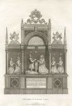 Middlesex, Cranford, Monument of Sir Roger Aston, 1796