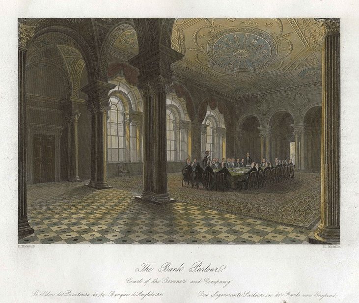 London, Bank of England - Bank Parlour, 1841