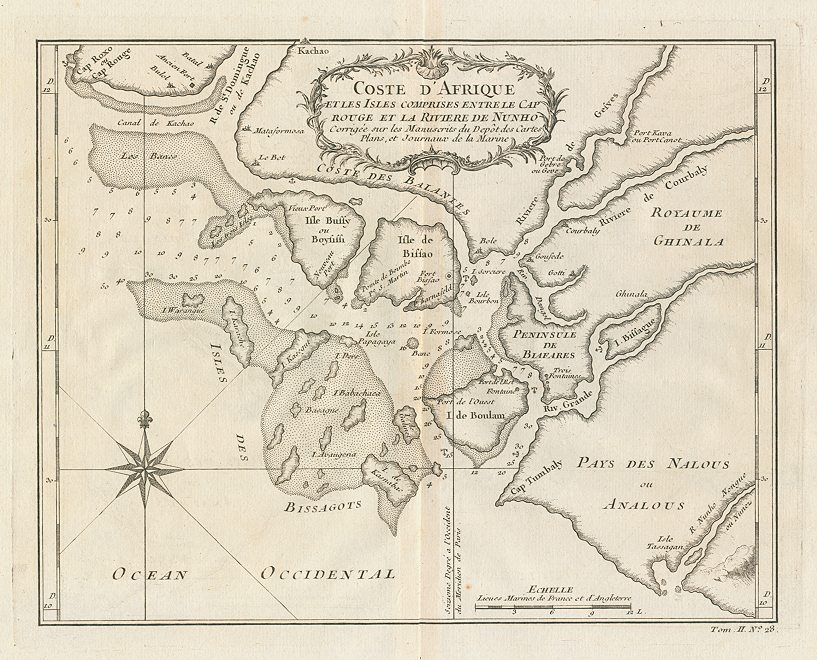 Africa, Guinea- Bissau and the Archipelago dos Bijagos, 1746