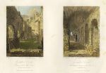 Surrey, Guildford Castle two views, 1845