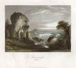 Germany, Donaustauf ruins, 1845