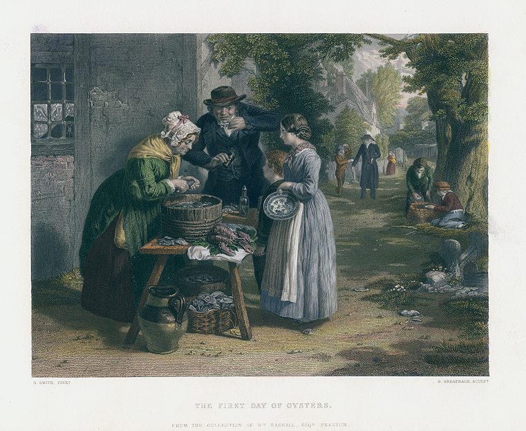 First Day of Oysters, after George Smith, 1863