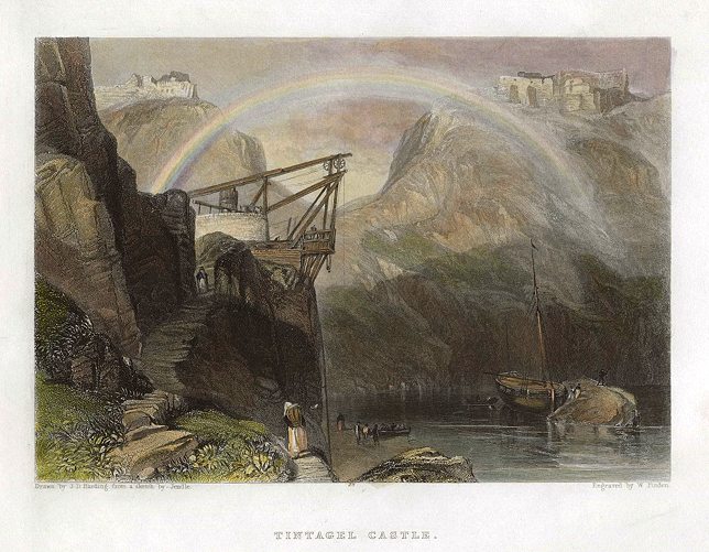Cornwall, Tintagel Castle, 1842