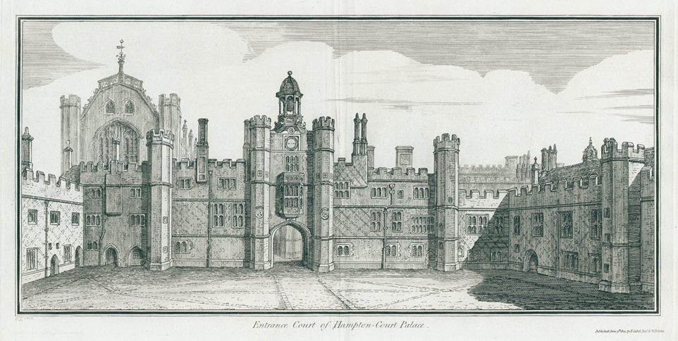 Middlesex, Hampton Court Palace, Entrance Court, 1796