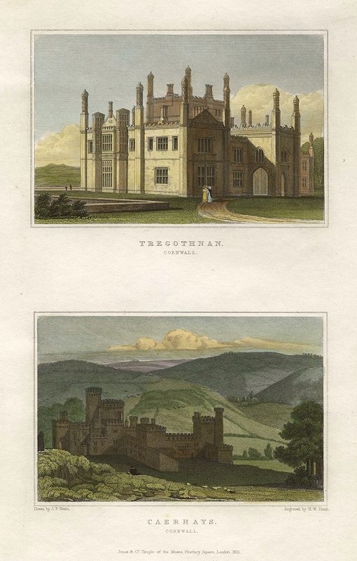 Cornwall, Tregothnan & Caerhays, 1834