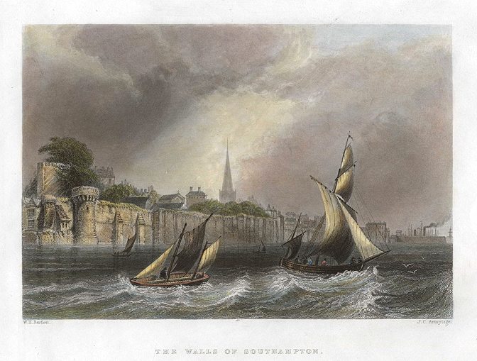 Hampshire, Walls of Southampton, 1842