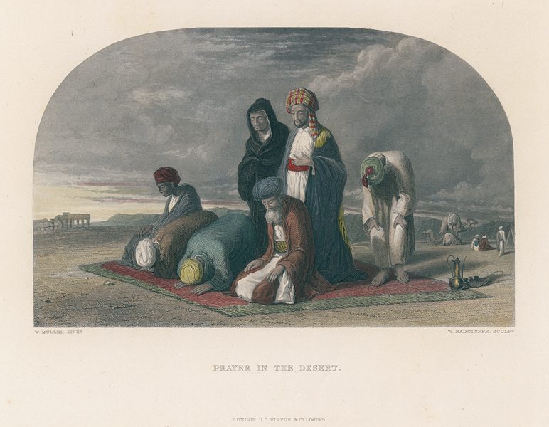 Prayer in the Desert (Muslim interest), 1847