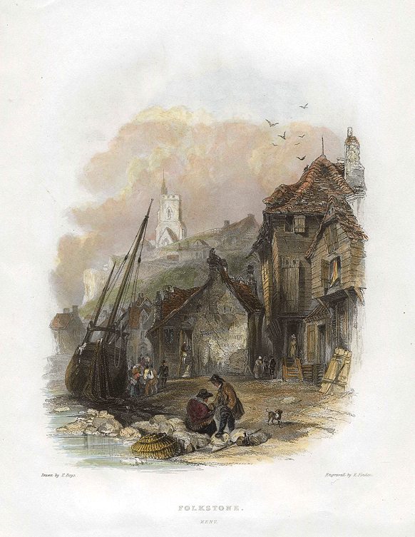 Kent, Folkestone view, 1842