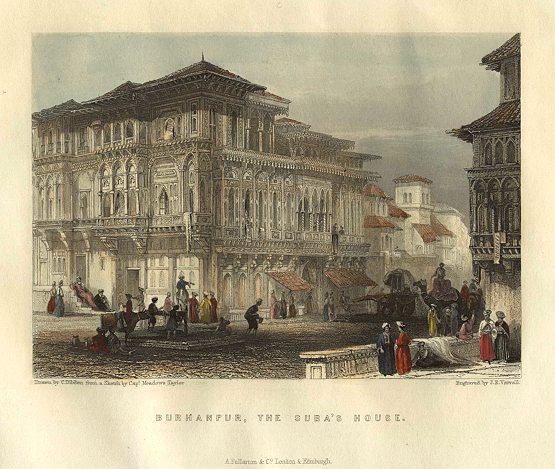 India, Burhanpur, the Suba's House, 1856