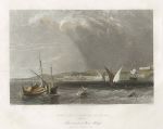 Algeria, Bona, town & harbour, 1836