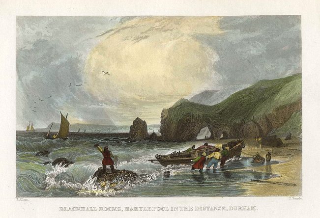 Durham, Blackhall Rocks & Hartlepool, 1833