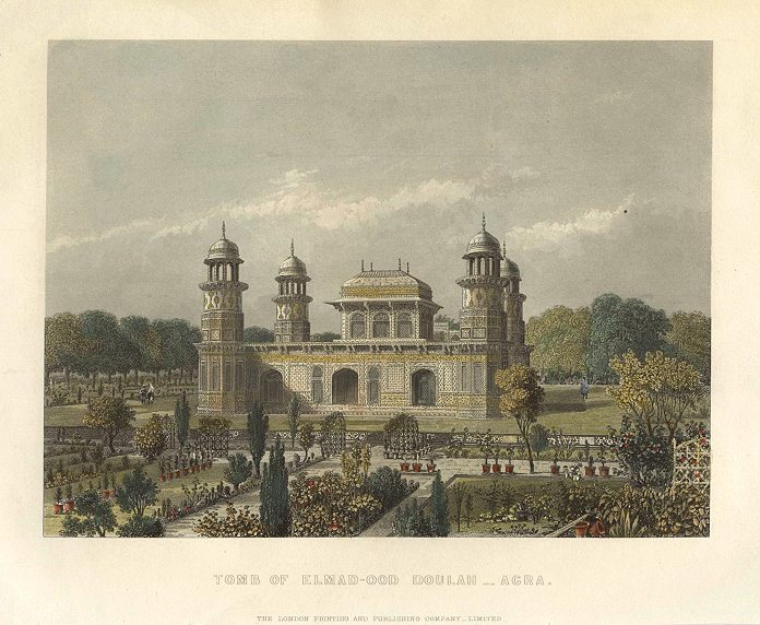 India, Agra, Tomb of Elmad-Ood Doulah, 1860