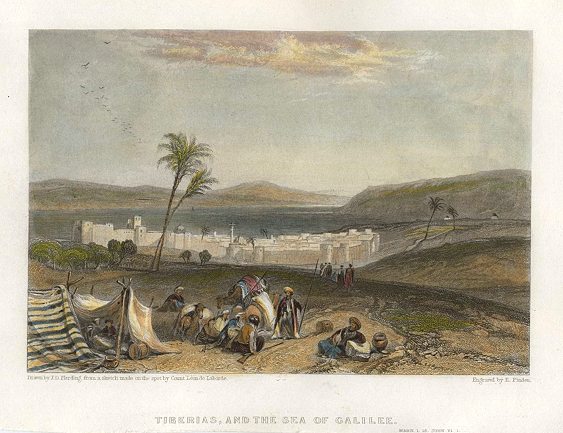 Holy Land, Tiberias & the Sea of Galilee, 1836