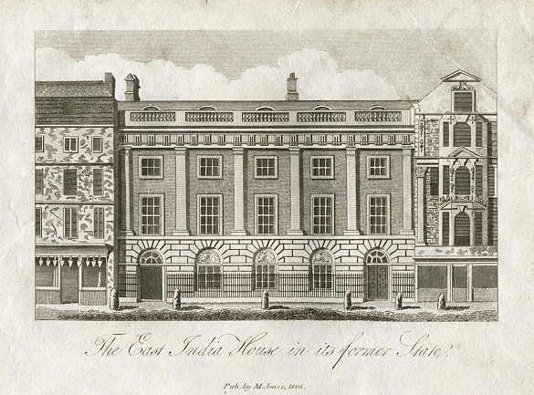 London, East India House in it's Former State, 1805