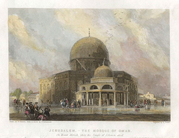 Jerusalem, Mosque of Omar, 1836