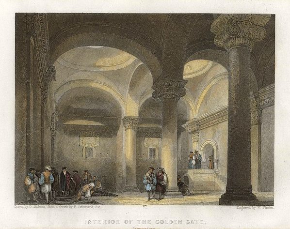 Jerusalem, Interior of the Golden Gate, 1836