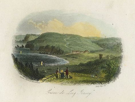 Jersey, Greve de Lecq, 1854