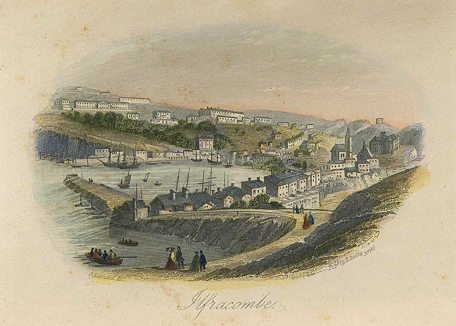 Devon, Ilfracombe, c1855