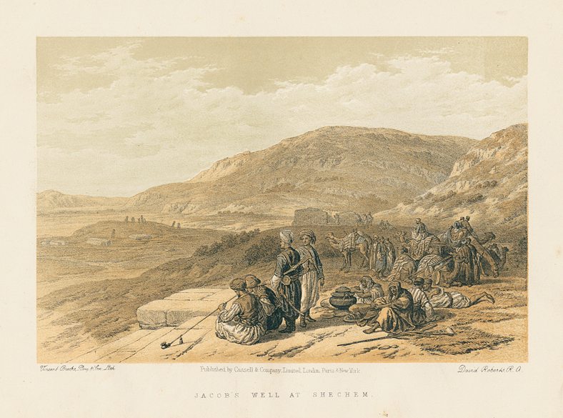 Middle East, Jacob's Well at Sechem, after David Roberts, 1868