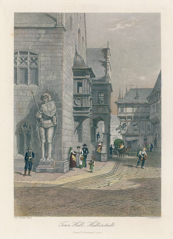 Germany, Halberstadt Town Hall, 1872