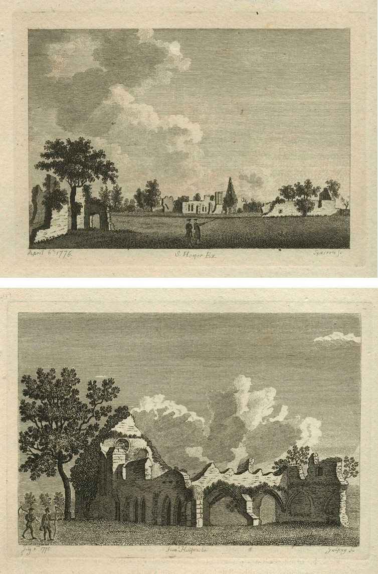 Surrey, Waverley Abbey (2 views), 1786