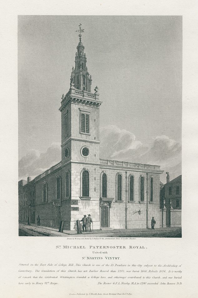 London, St.Michael Paternoster Royal, united with St.Martins Vintry, 1811