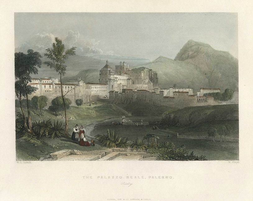 Italy, Sicily, Palermo, Palazzo Reale, 1840