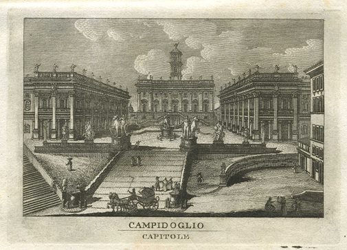 Italy, Rome, Capitoline Hill, 1830